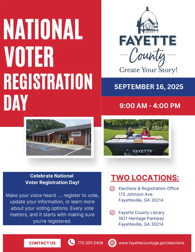 National Voter Registration Day Flyer