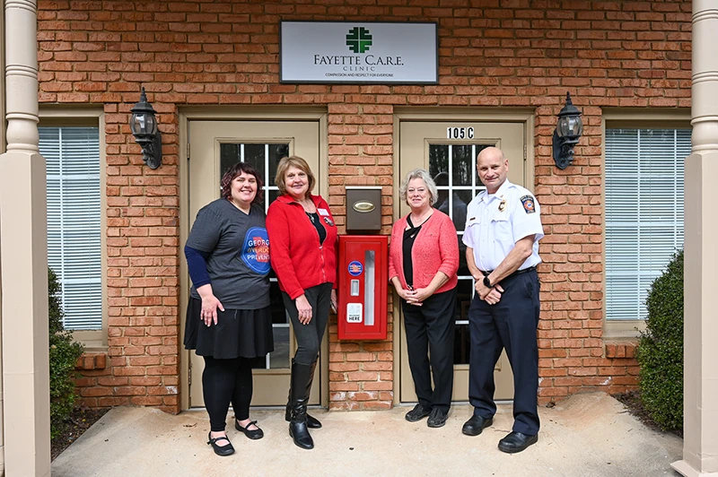 First Metal Box containing Naloxone is installed in Fayette County