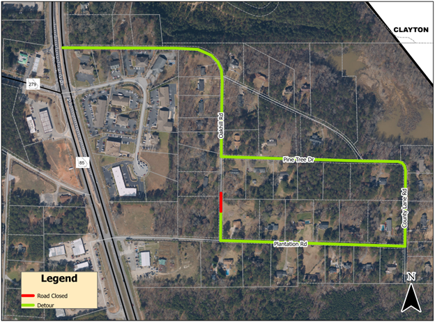 Oakhill Drive in the Kenwood Forrest Subdivision has been closed for the replacement of a failed stormwater culvert