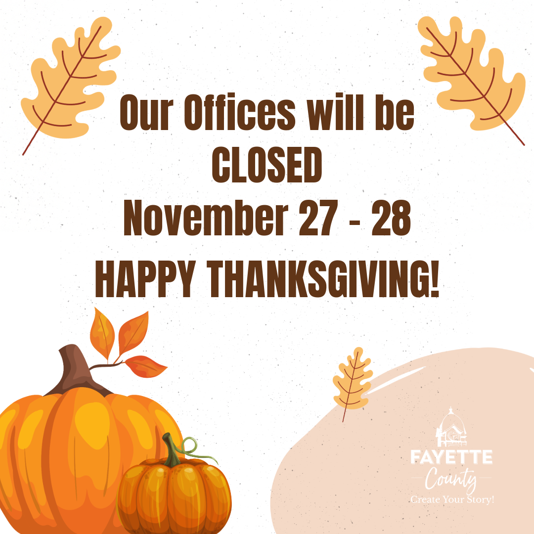 Our Offices will be closed November 27-28 - Happy Thanksgiving