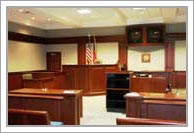 interior of the Fayette County State Court courtroom