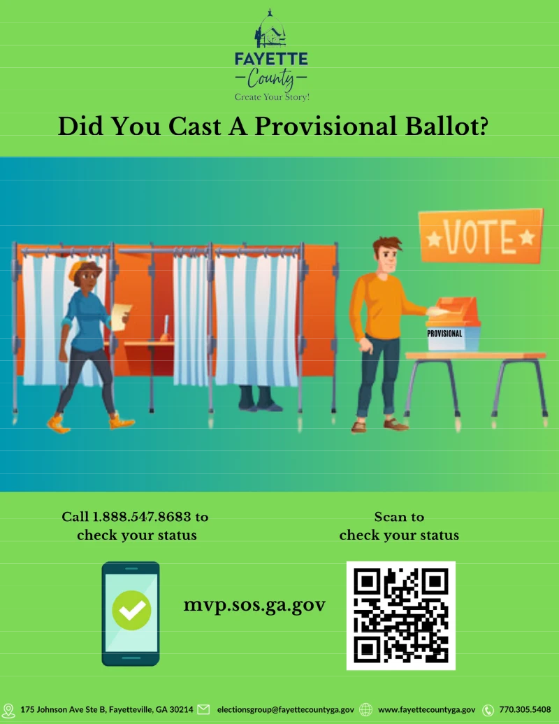 Did you vote a provisional ballot