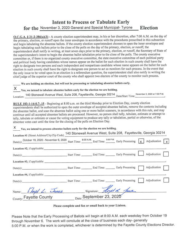 Fayette County Elections & Voter Registration