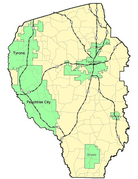 Fayette County Gis Map Maps of Fayette County, Georgia