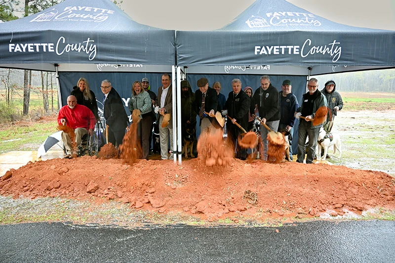 Fayette County Board of Commissioners Breaks Ground for a new  Animal Shelter