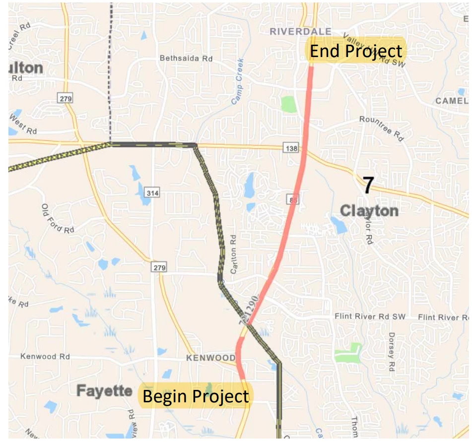 Road Widening Map