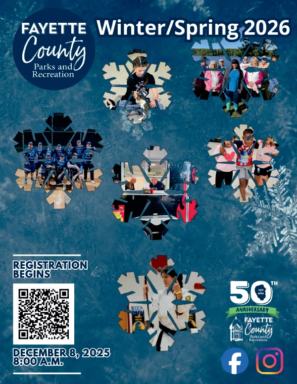 Fayette County Parks and Recreation Winter 2026  Brochure