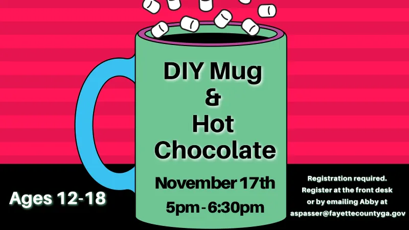 DIY Mug and Hot Chocolate Flyer