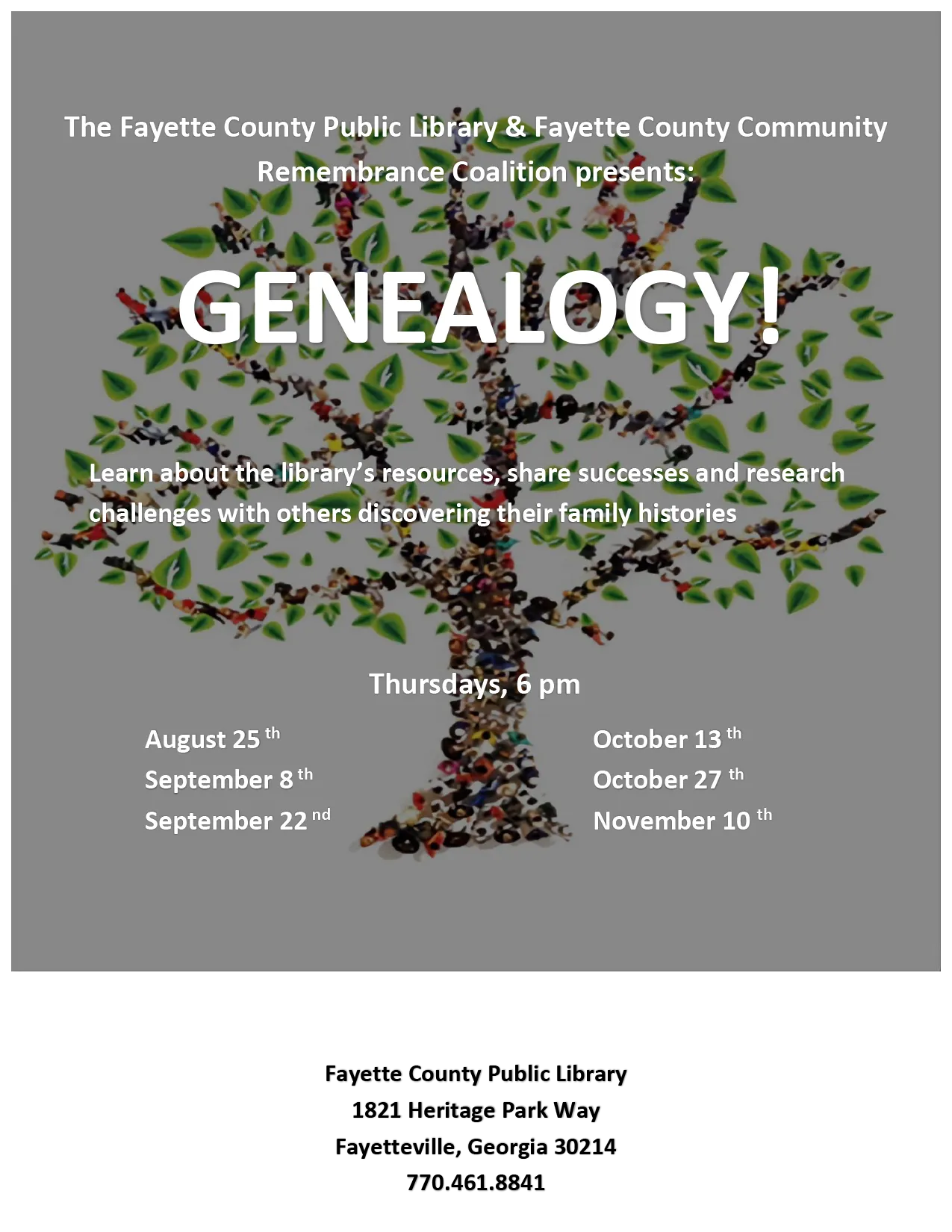 Genealogy Event Flyer