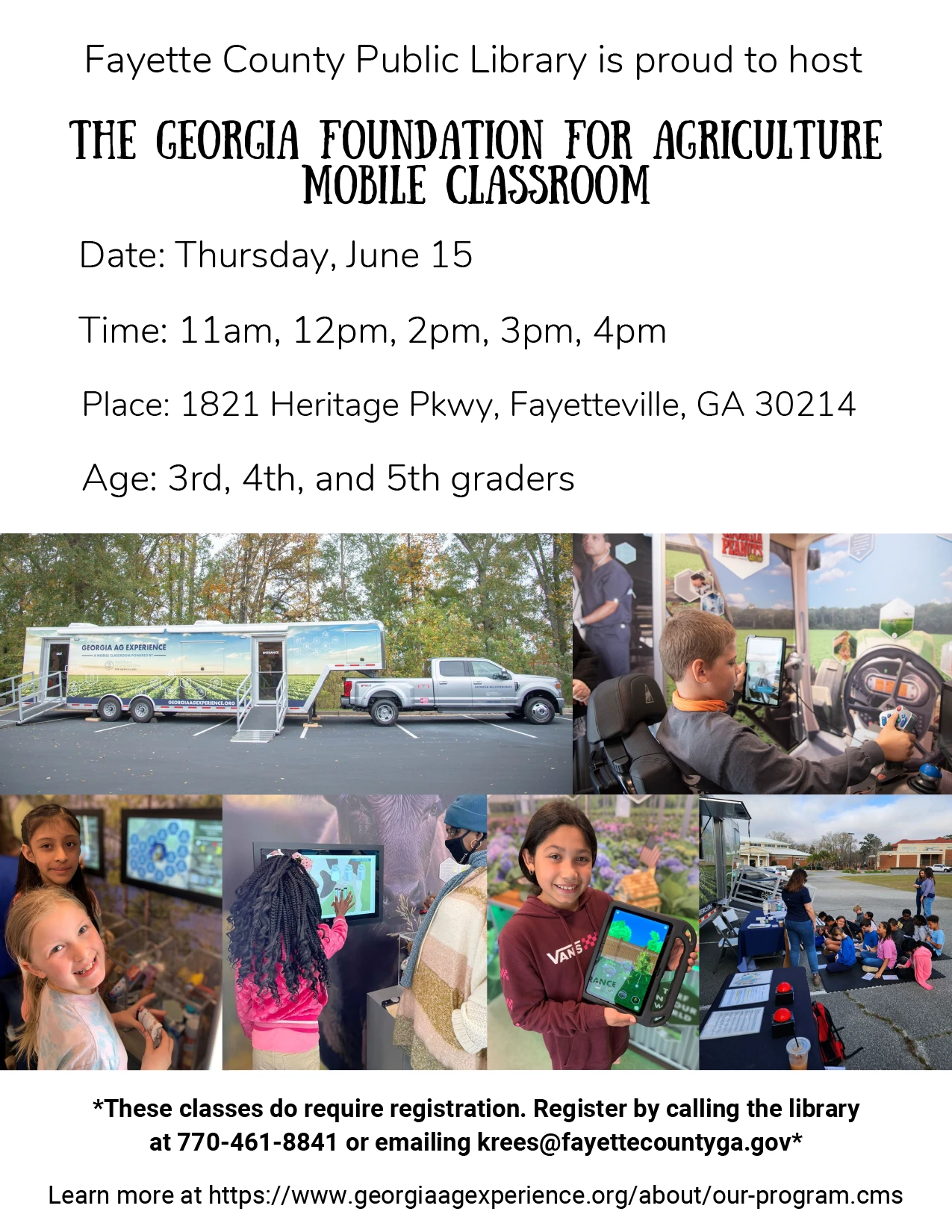 Ag Mobile Classroom Flyer