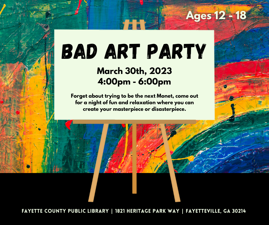 Bad Art Party Flyer