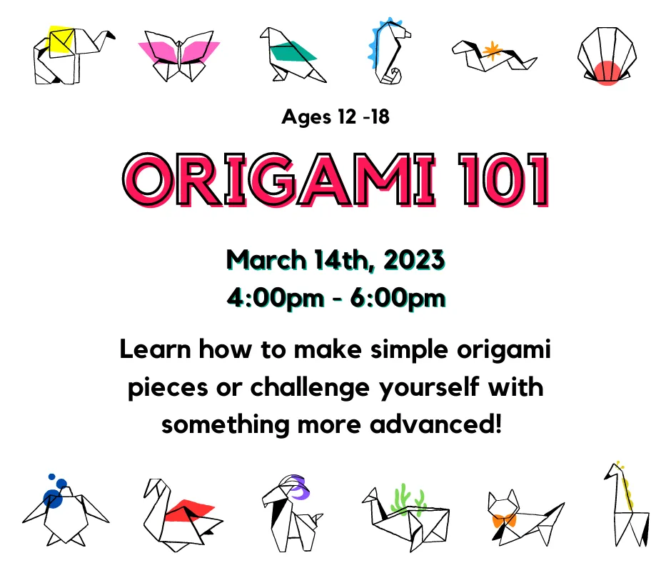 Origami 101 Flyer