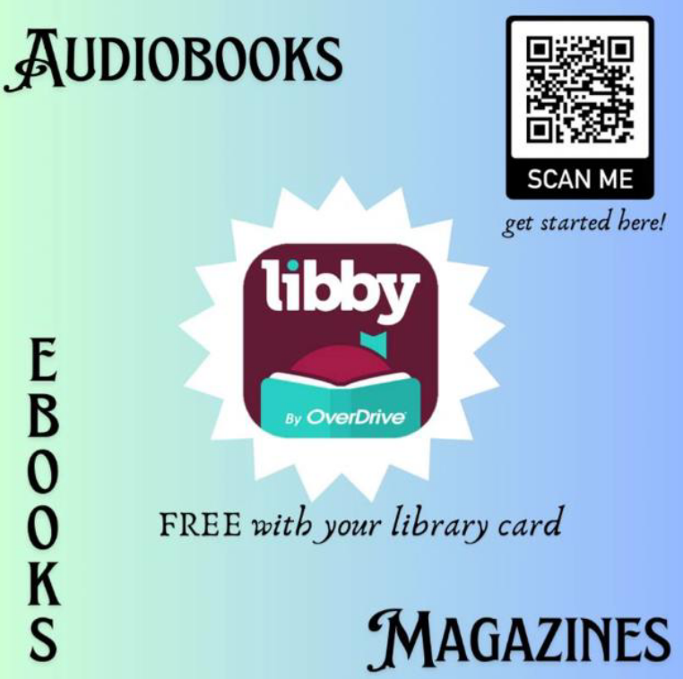 Audiobooks & Ebooks with LIBBY - Free with your library card. QR Code
