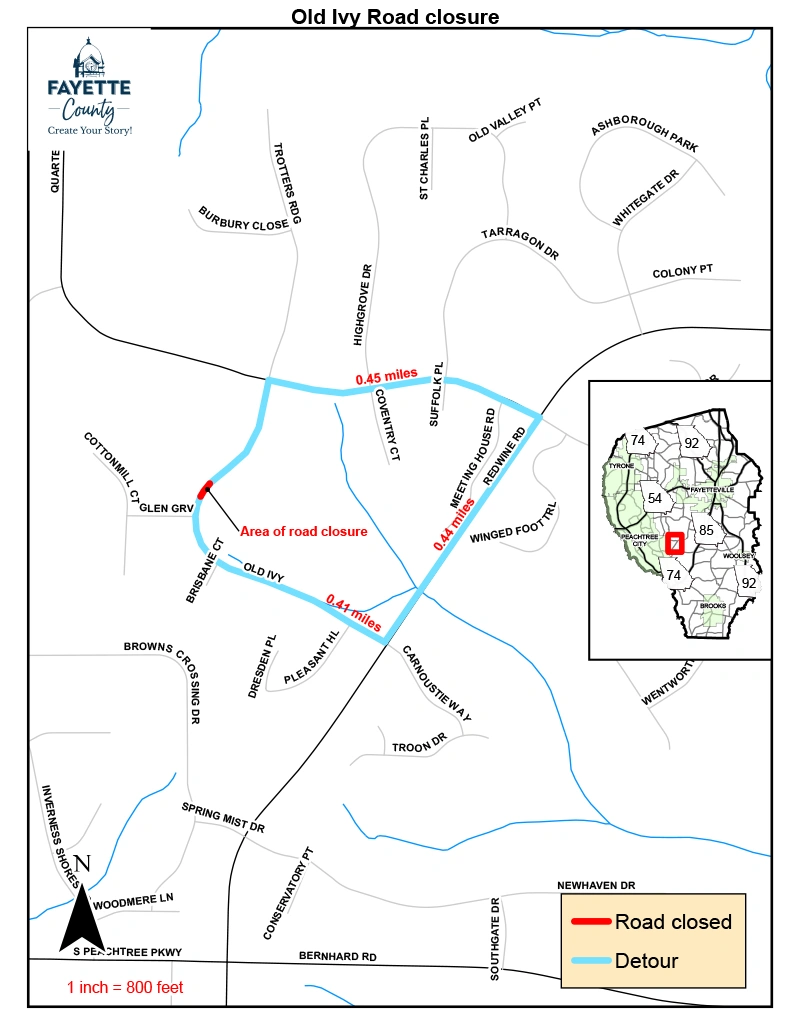 detour map